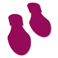 Thumbnail for Mighty Line Solid Colored Purple Footprint - Pack of 50