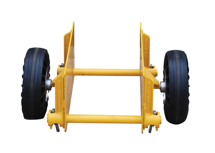 Heavy-Duty Adjustable Pally Dolly w/ 8" Rubber Casters