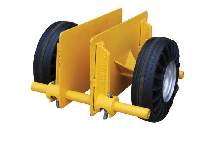 Heavy-Duty Adjustable Pally Dolly w/ 8" Poly-on-Steel Casters
