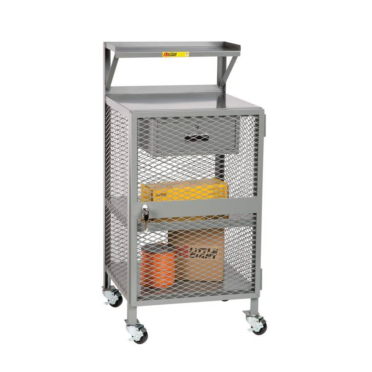 Enclosed Shop Desk - Model PSX24363RBKDR