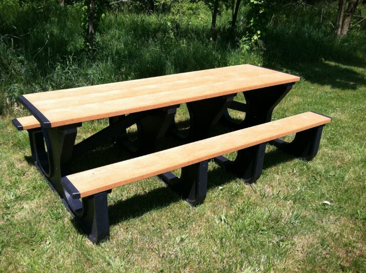 RECT 96" WALK-THRUCEDAR TOP/SEATS, BL LG