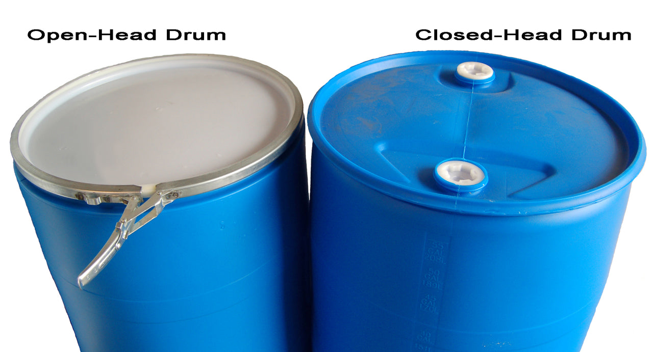 Closed Head Plastic Drum 15 Gallon Blue Tight Head Plastic Drum, UN