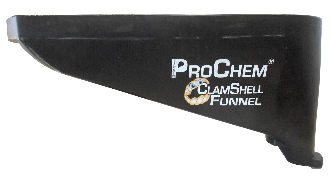 ProChem® ClamShell Funnel 2" - Black