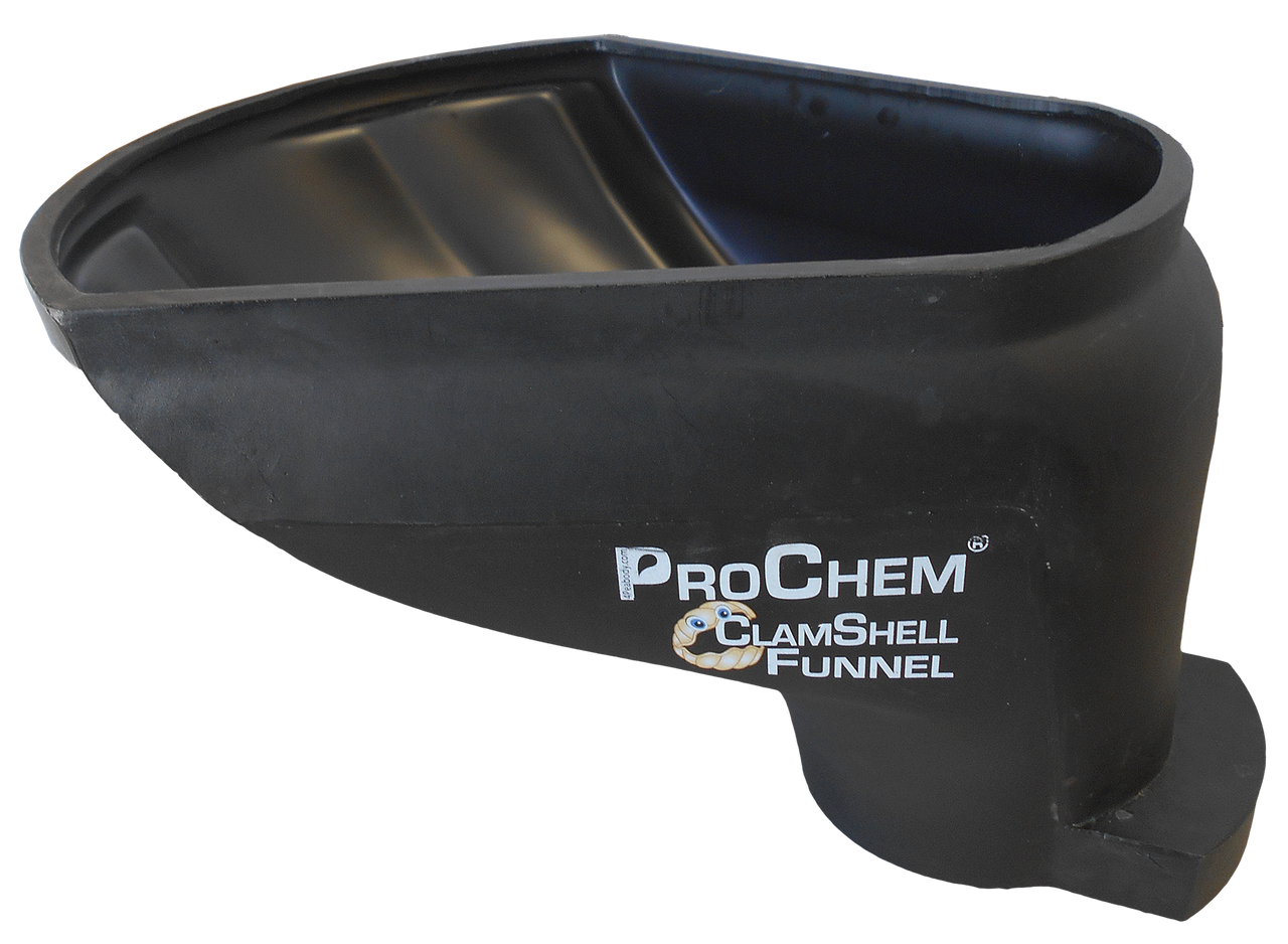 ProChem® ClamShell Funnel 8" - Black