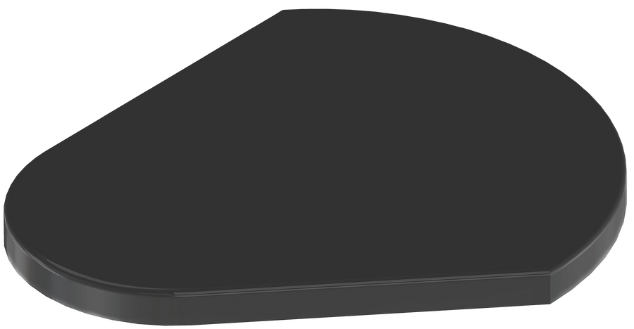 ProChem® ClamShell Funnel Cover - Black - Fits All Lid Sizes