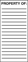 Property Of - Adhesive Vinyl Fits 1.75" body height