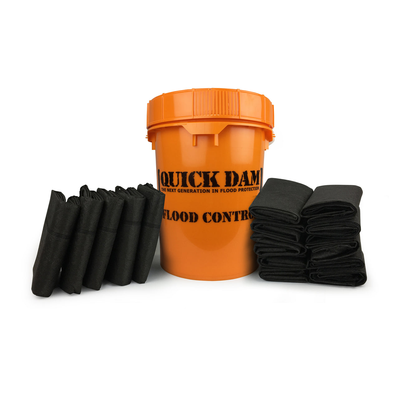 Quick Dam Grab & Go Kit - 5ft Flood Barriers (x5) and 12in x 24in Flood Bags (x10)