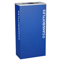 Thumbnail for Kaleidoscope XL Series 17-Gallon Royal Blue Recycling Receptacle for Cans and Bottles