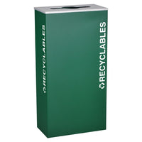 Thumbnail for Kaleidoscope XL Series 17-Gallon Emerald Green Recycling Receptacle for Recyclables