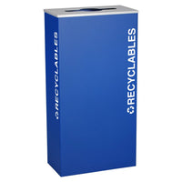 Thumbnail for Kaleidoscope XL Series 17-Gallon Royal Blue Recycling Receptacle for Recyclables