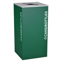 Thumbnail for Kaleidoscope XL Series 36-Gallon Emerald Green Recycling Receptacle for Cans and Bottles  ***FREE SH