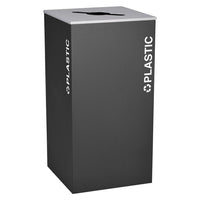 Thumbnail for Kaleidoscope XL Series 36-Gallon Black Recycling Receptacle for Plastic
