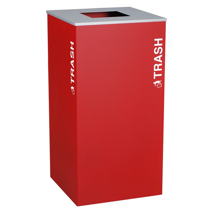 Kaleidoscope XL Series 36-Gallon Ruby Recycling Receptacle for Trash