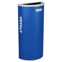 Thumbnail for Kaleidoscope Collection Half Round Royal Blue Recycling Receptacle for Trash