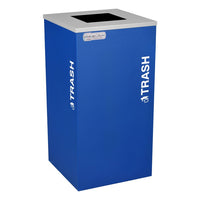 Thumbnail for Kaleidoscope Collection Square Royal Blue Recycling Receptacle for Trash