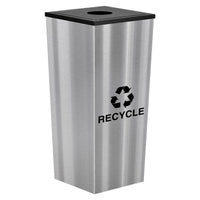 Thumbnail for Metro Collection Single Stream Recycling Receptacle in Stainless Steel
