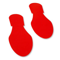 Thumbnail for Mighty Line Solid Colored Red Footprint - Pack of 50