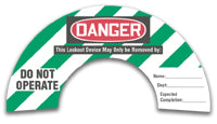 Rotating Gate Valve Labels 1" - 3" Green