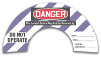 Rotating Gate Valve Labels 8" - 13" Purple