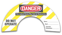Rotating Gate Valve Labels 2" - 5" Yellow