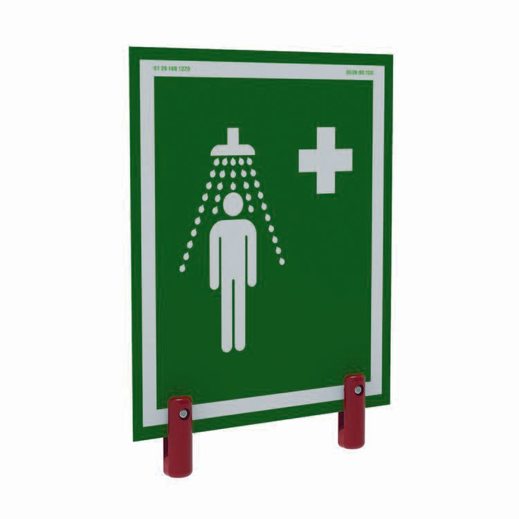 Universal Safety Shower Sign With Brackets, Outdoor Showers With Insulation