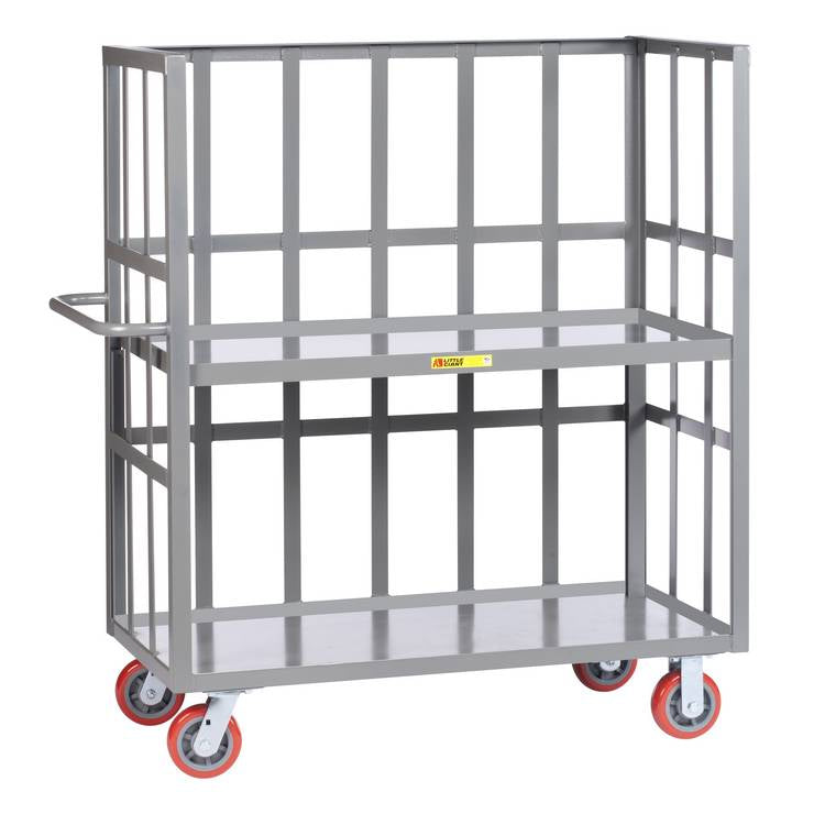 3-Sided Shelf Trucks - Slat-Type Sides - Model S2L24606PY