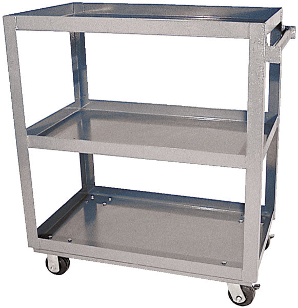 Vestil 22" x 36" 660-lbs Capacity Service Cart w/ 2 Shelves
