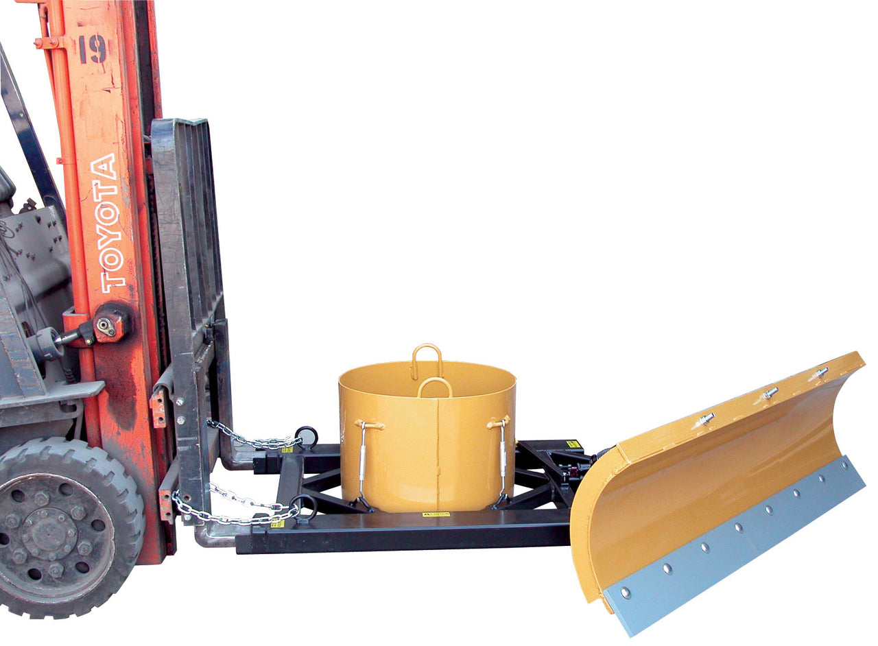 Counterbalance for Fork Mounted Snow Plow