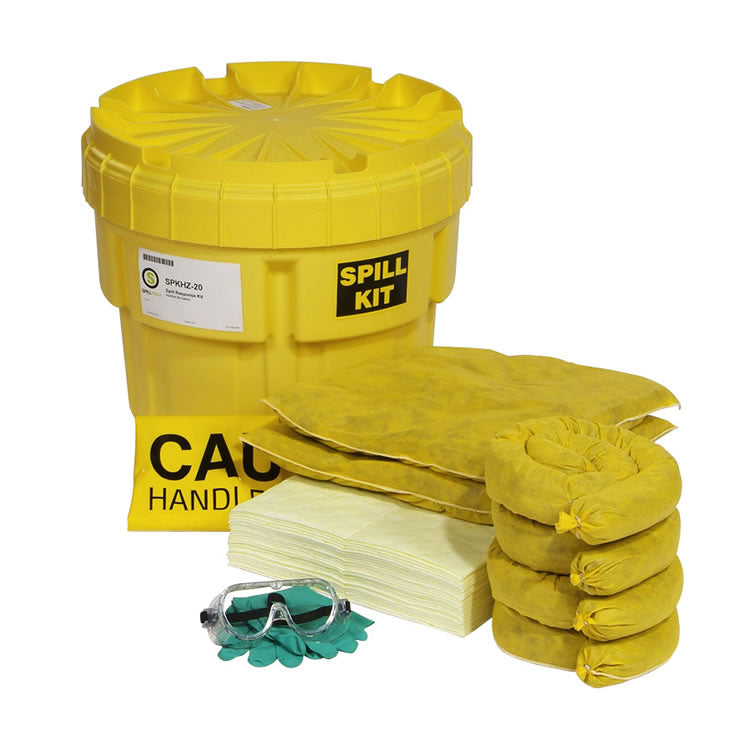 HazMat 20-Gallon Overpack Salvage Drum Spill Kit, SPKHZ-20