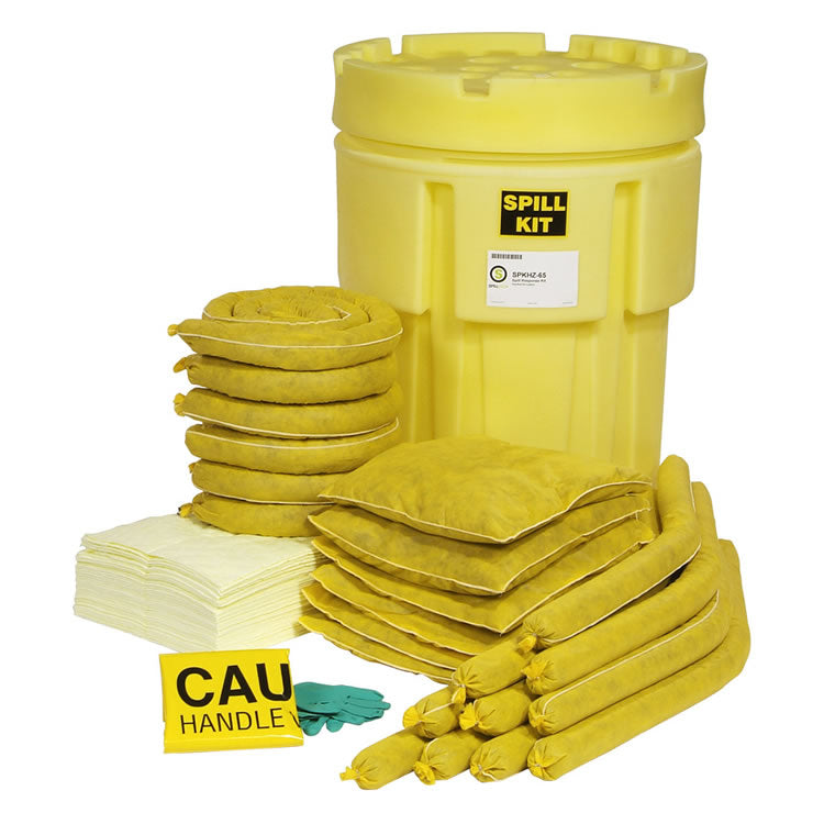 HazMat 65-Gallon OverPack Salvage Drum Spill Kit, SPKHZ-65