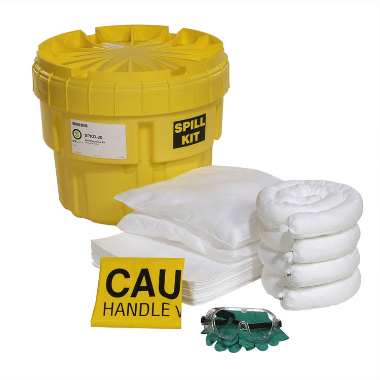 Oil-Only 20-Gallon OverPack Salvage Drum Spill Kit, SPKO-20
