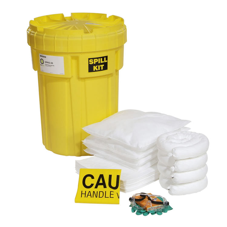 Oil-Only 30-Gallon OverPack Salvage Drum Spill Kit, SPKO-30