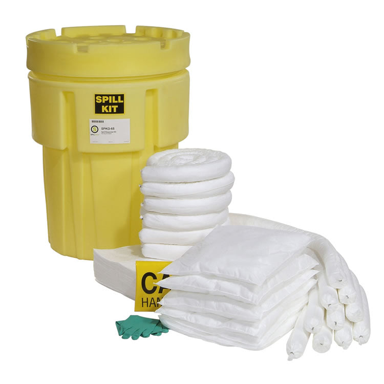 Oil-Only 65-Gallon OverPack Salvage Drum Spill Kit, SPKO-65