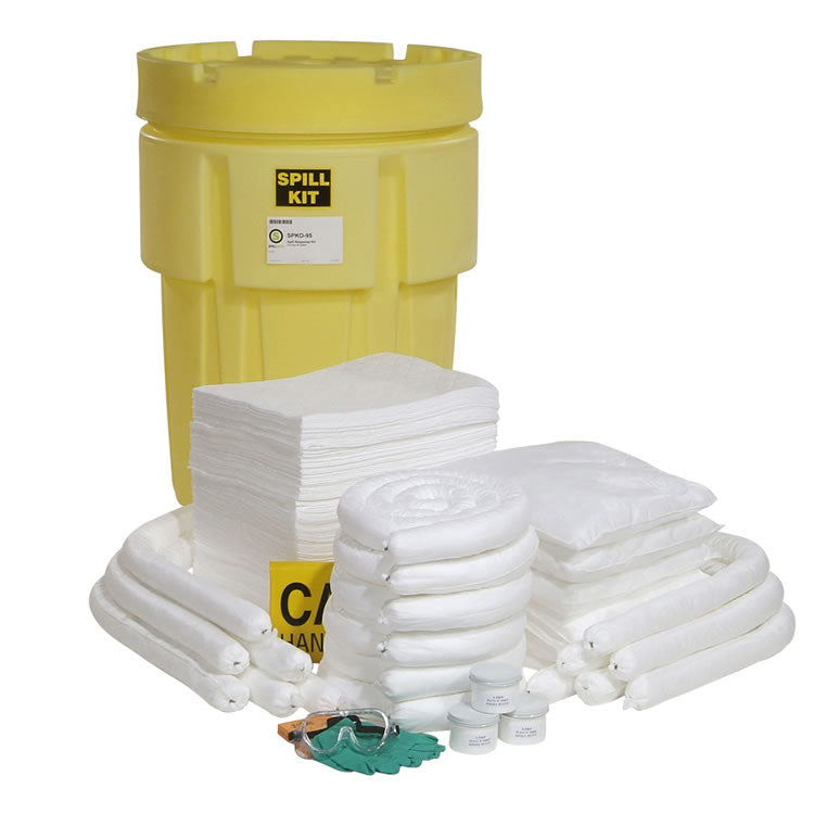 Oil-Only 95-Gallon OverPack Salvage Drum Spill Kit, SPKO-95