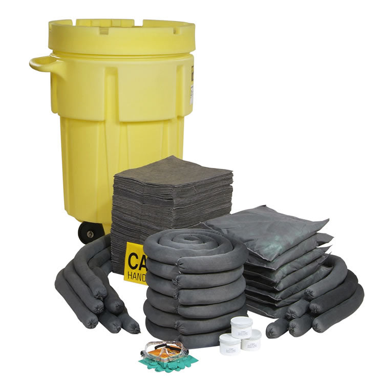 Universal 95-Gallon Wheeled OverPack Salvage Drum Spill Kit, SPKU-95-WD