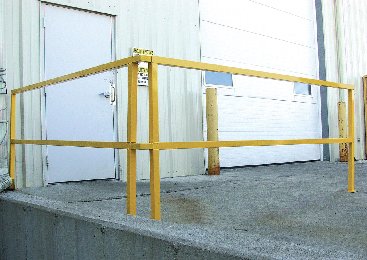72"L Steel Square Safety Handrail