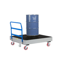 Thumbnail for 4-Drum Spill Control Cart w/ Floor Lock - Model SSB51516PYFL