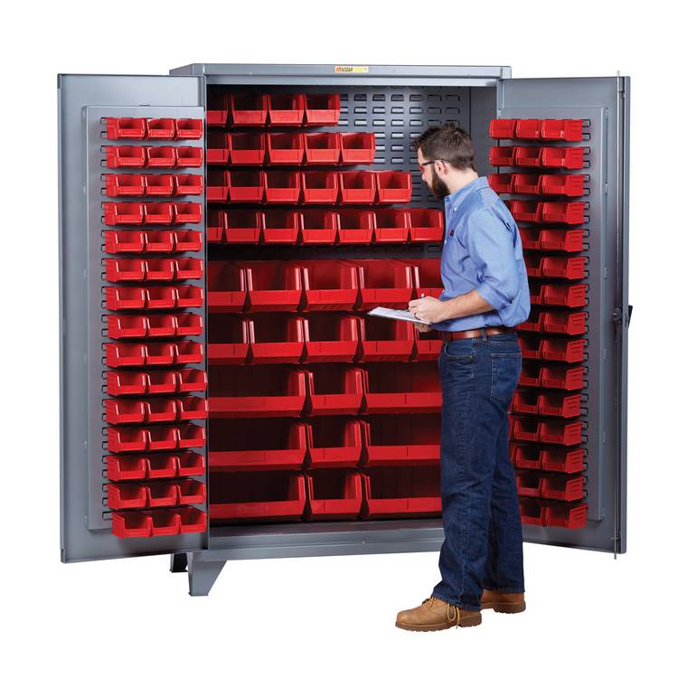 High Capacity Storage Bin Cabinet - Model SSLLP2448LPD
