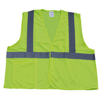 Thumbnail for TruForce™ Class 2 Solid Mesh Safety Vest, Large, Lime, 1/Each