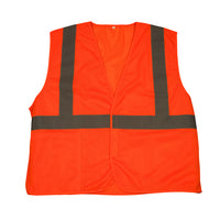 Thumbnail for TruForce™ Class 2 Solid Mesh Safety Vest, Large, Orange, 1/Each