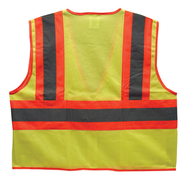 TruForce™ Class 2 Two-Tone Mesh Safety Vest, 2X-Large, Lime, 1/Each