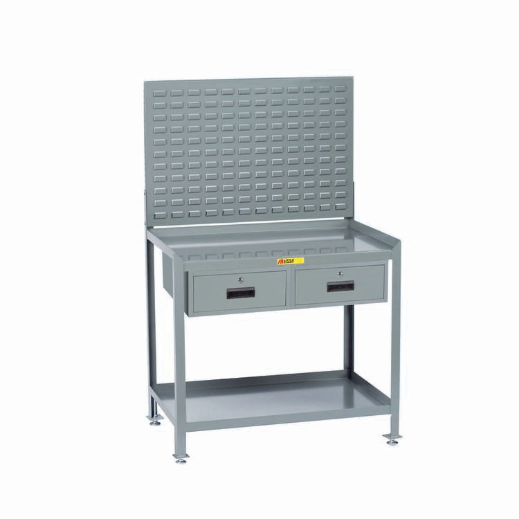 Stationary Steel Workstation - Model SW2436LLLP2DR