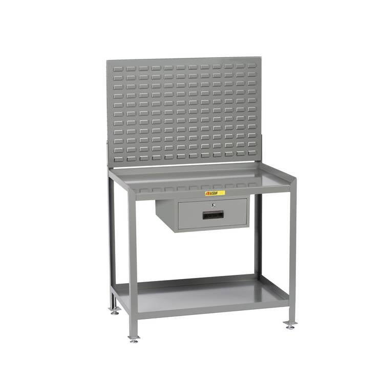 Stationary Steel Workstation - Model SW2436LLLPDR