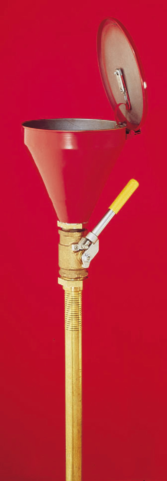 Self-Closing Funnel w/ 6" Brass Flame Arrester