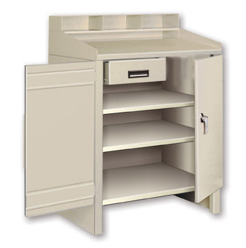Pucel Shop Desk w/ 3 Shelves & 1 Drawer