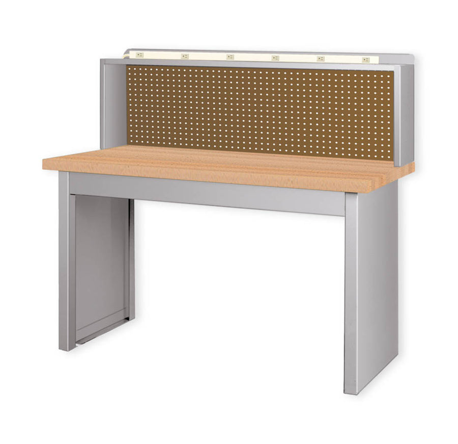 Pucel 30" x 72" Solid Side Work Station w/ Wood Top