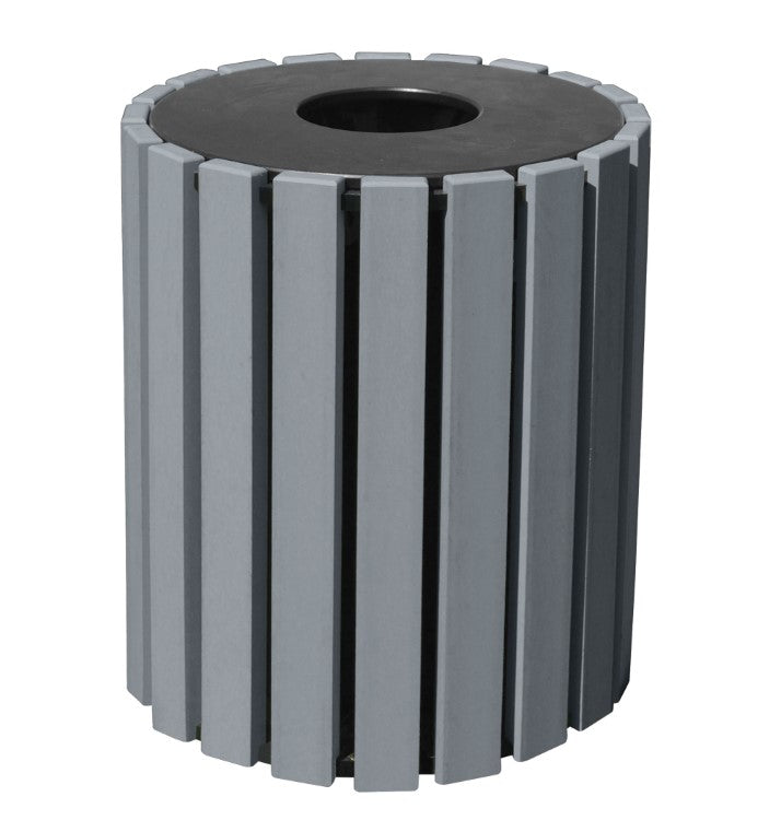ROUND RECEPTACLE CHARCOAL 33 GAL