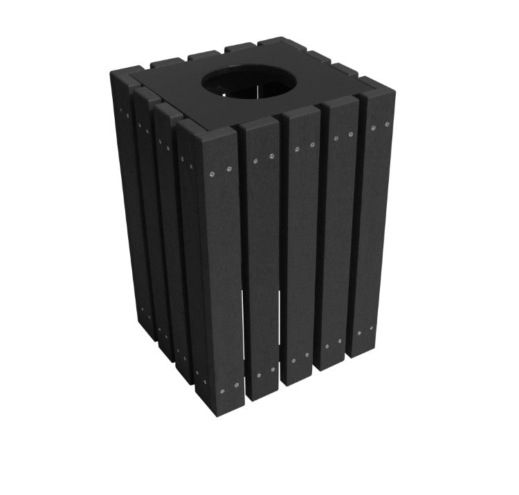ECON RECEPTACLE BLACK/BLACK 22 GAL