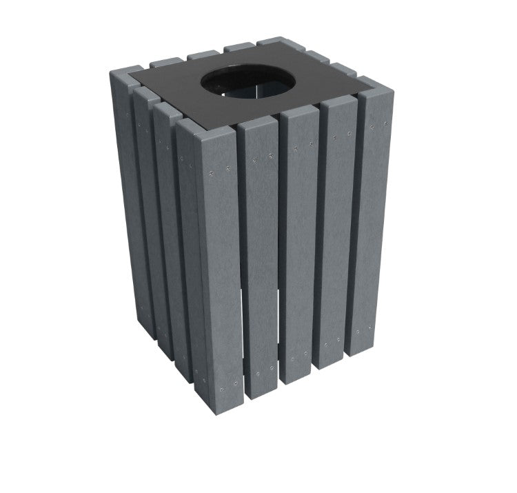 ECON RECEPTACLE BLACK/CHARCOAL 22 GAL