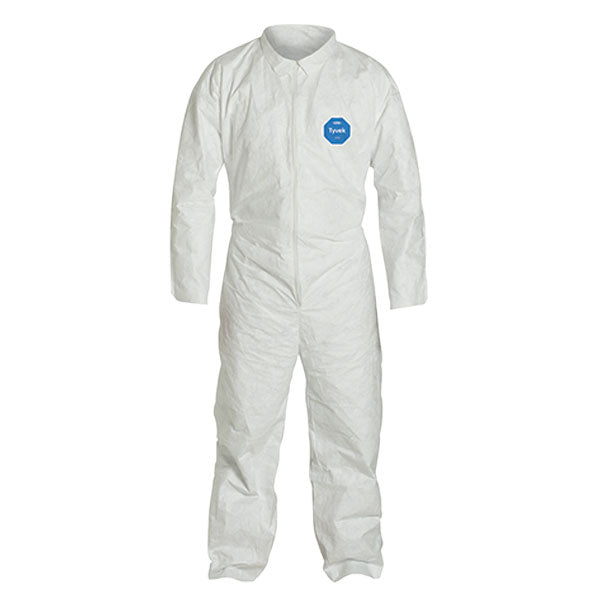 DuPont™ Tyvek® 400 Coveralls w/ Open Wrists & Ankles, Medium, White, 25/Case
